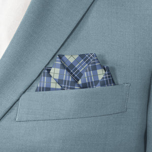 Tartan Plaid Pocket Square - Scalloped Fold - Knotty Tie Co.