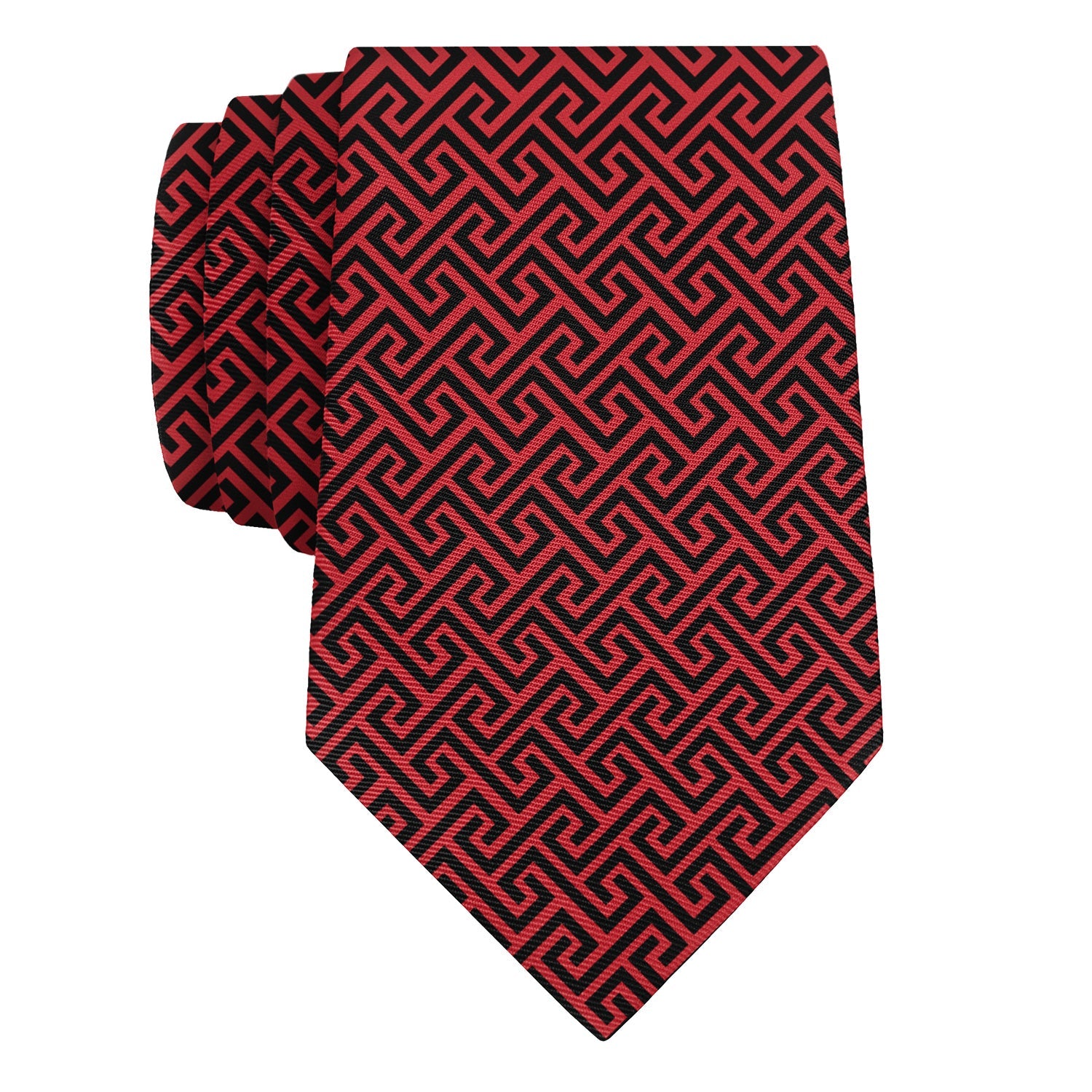 Tatami Geo Necktie - Rolled - Knotty Tie Co.