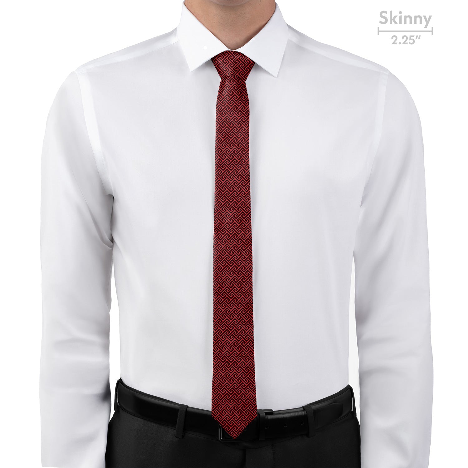 Tatami Geo Necktie - Skinny - Knotty Tie Co.