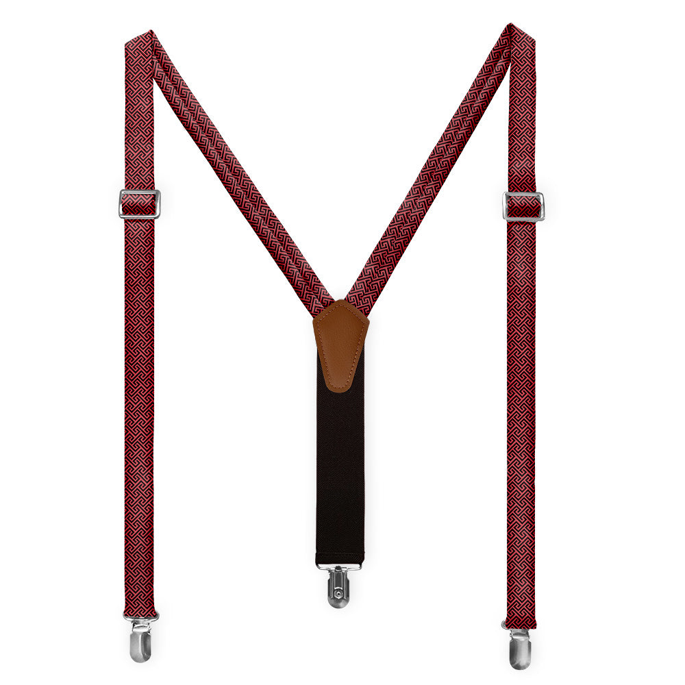 Tatami Geo Suspenders - Full Front View - Knotty Tie Co.