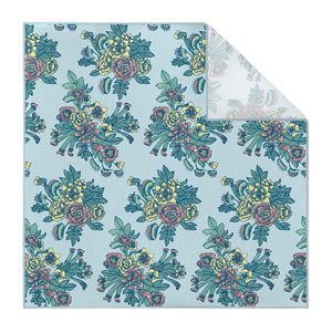 Tattoo Floral Pocket Square - Printed - Knotty Tie Co.