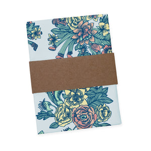 Tattoo Floral Pocket Square - Packaging - Knotty Tie Co.