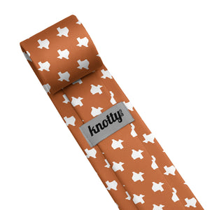 Texas State Outline Necktie - Tag - Knotty Tie Co.