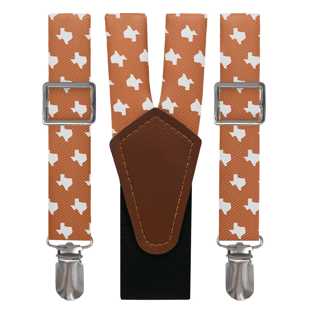 Texas State Outline Suspenders - Main View - Knotty Tie Co.