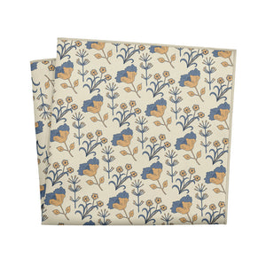 The Lyn Floral Pocket Square - 12" Square - Knotty Tie Co.