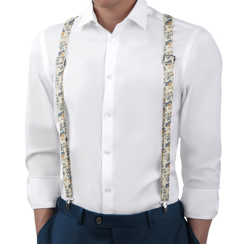 The Lyn Floral Suspenders - Main View - Knotty Tie Co.