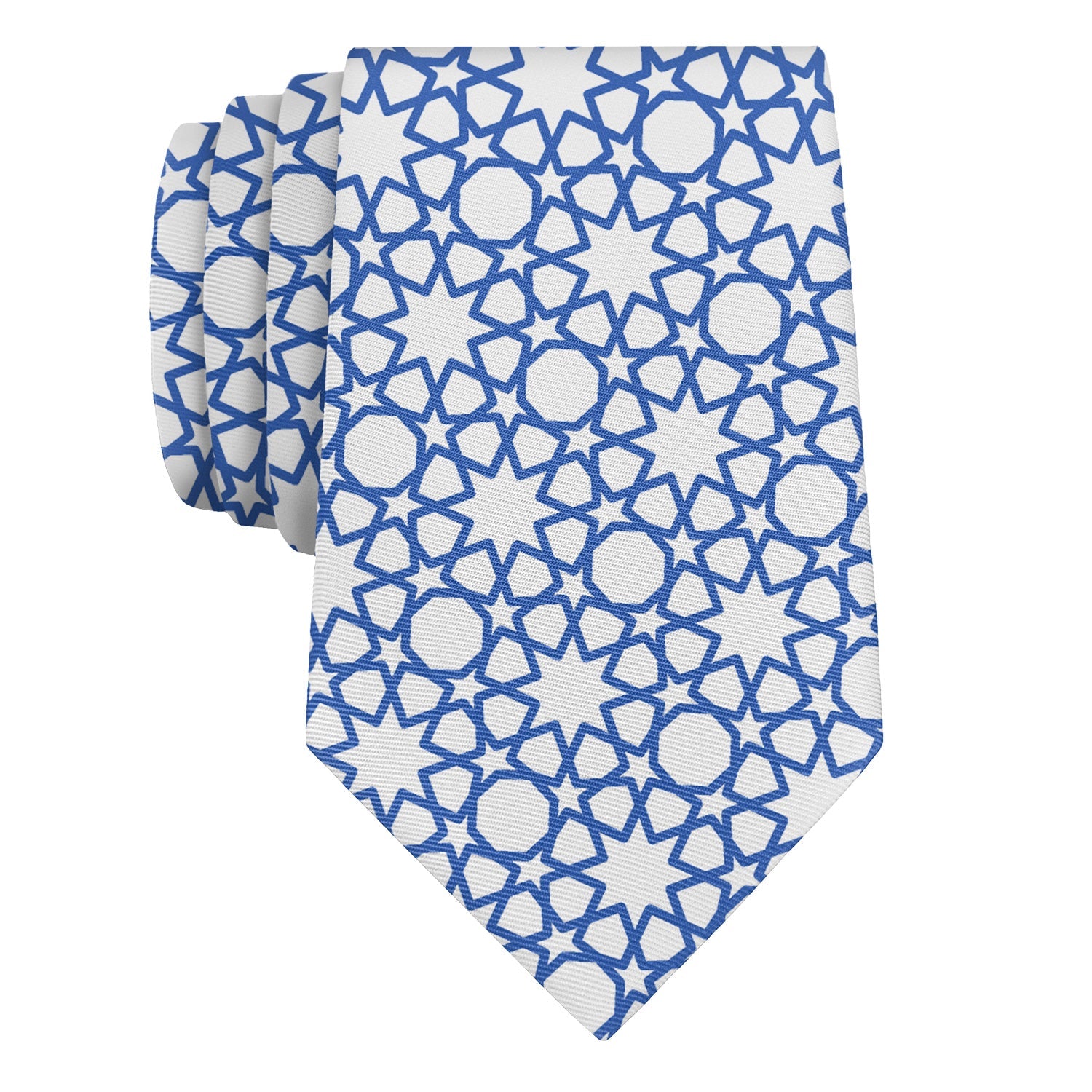 Thorndale Geometric Necktie - Rolled - Knotty Tie Co.