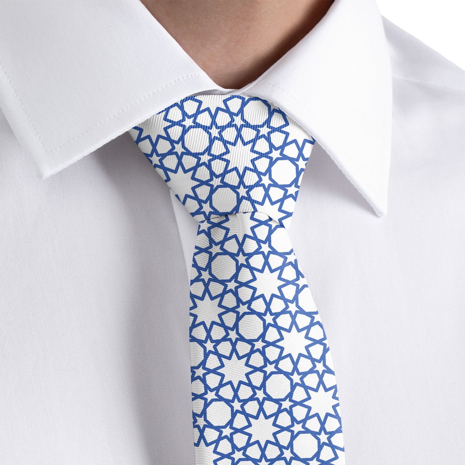 Thorndale Geometric Necktie - Rolled - Knotty Tie Co.