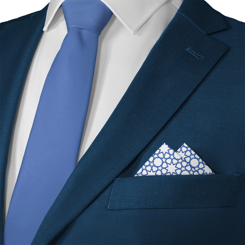 Thorndale Geometric Pocket Square - 12" Square - Knotty Tie Co.