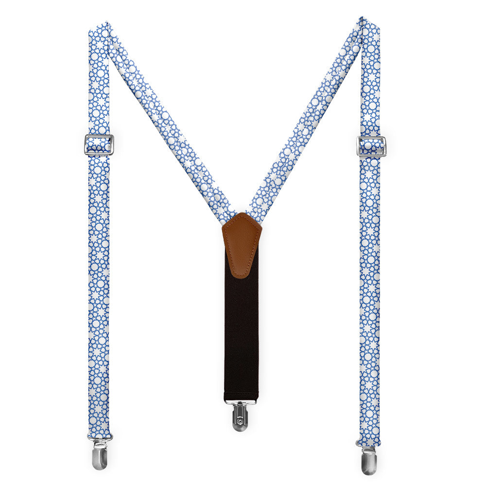 Thorndale Geometric Suspenders - Full Front View - Knotty Tie Co.