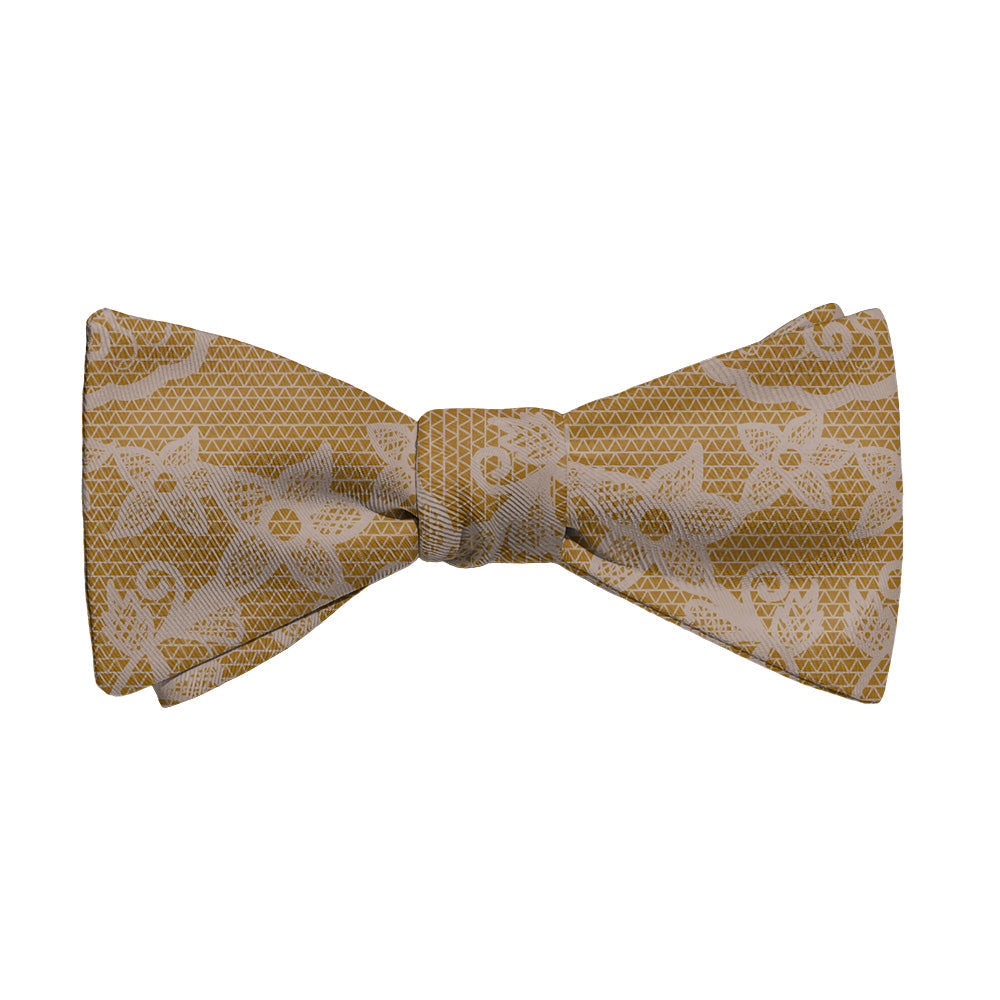 Threadwork Floral Bow Tie - Adult Extra-Long Self-Tie 18-21" - Knotty Tie Co.
