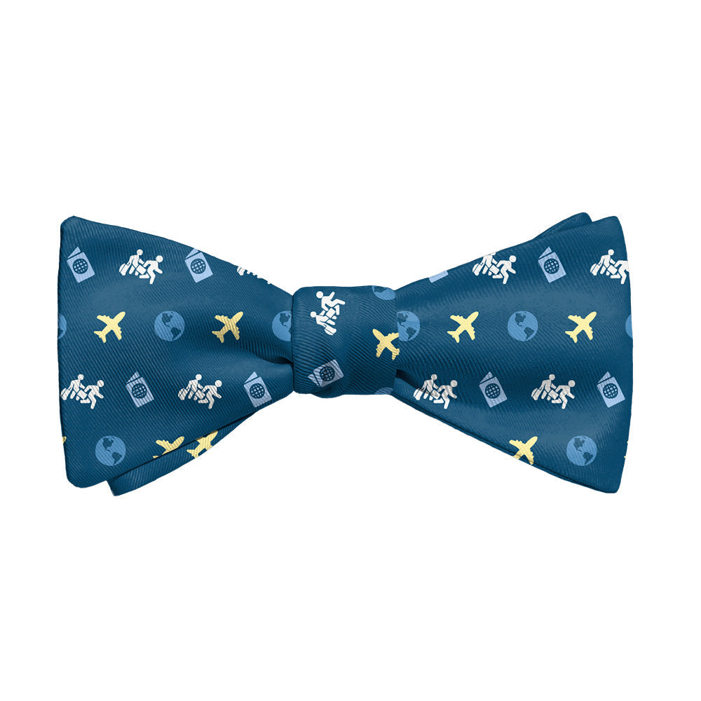 Traveling With Friends Bow Tie - Adult Extra-Long Self-Tie 18-21" - Knotty Tie Co.