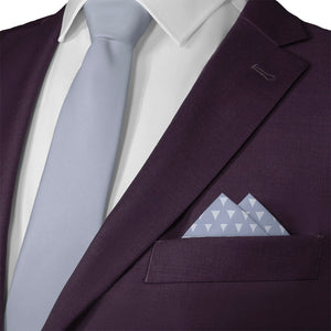 Tri Geo Pocket Square - Matching Necktie- Knotty Tie Co.