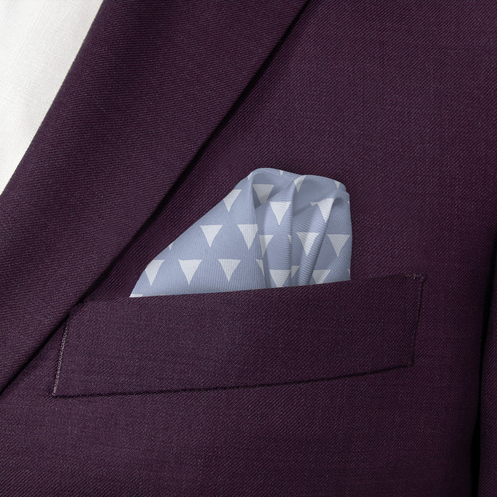 Tri Geo Pocket Square - Wave Fold - Knotty Tie Co.