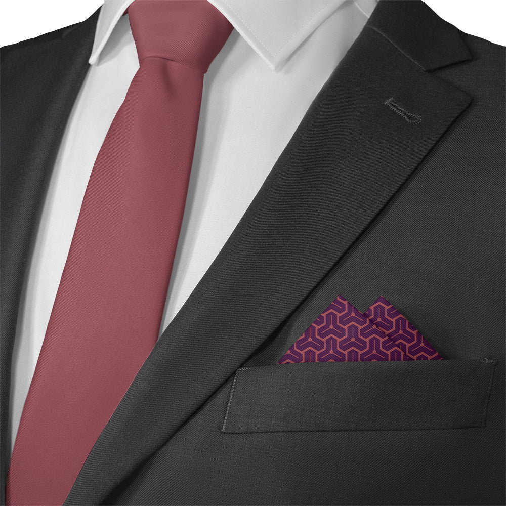 Triad Geo Pocket Square - 12" Square - Knotty Tie Co.