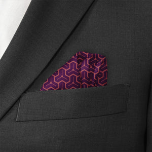 Triad Geo Pocket Square - Wave Fold - Knotty Tie Co.