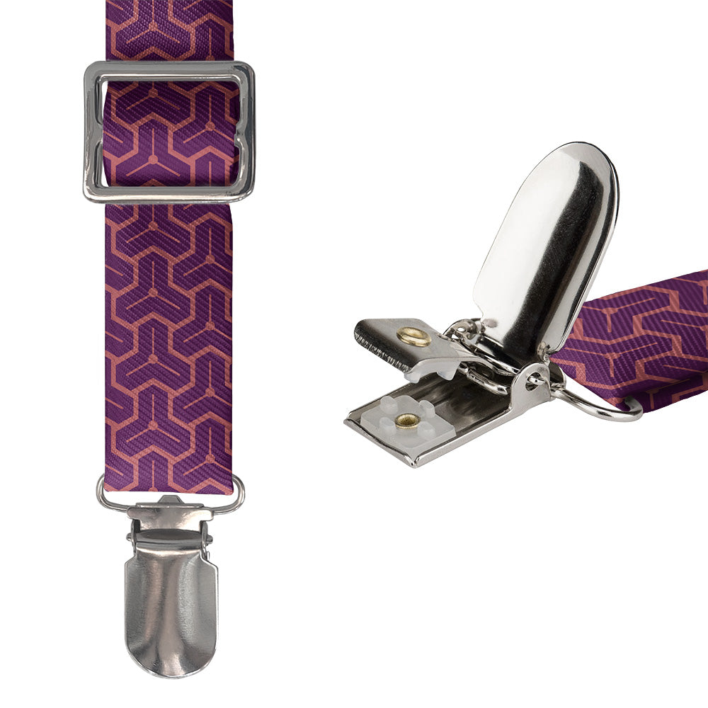 Triad Geo Suspenders - Hardware and Strap - Knotty Tie Co.