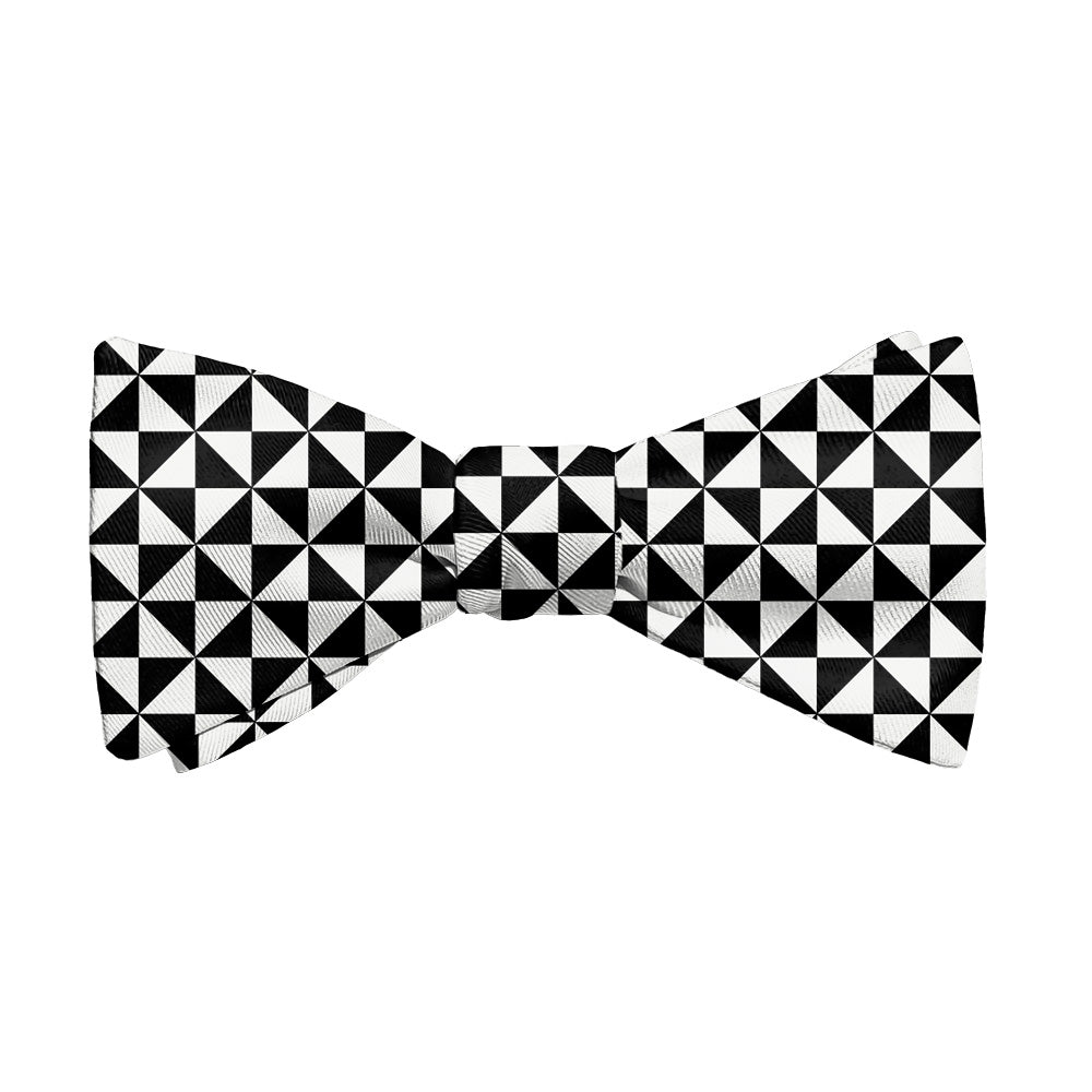 Trokut Checkered Bow Tie - Adult Extra-Long Self-Tie 18-21" - Knotty Tie Co.