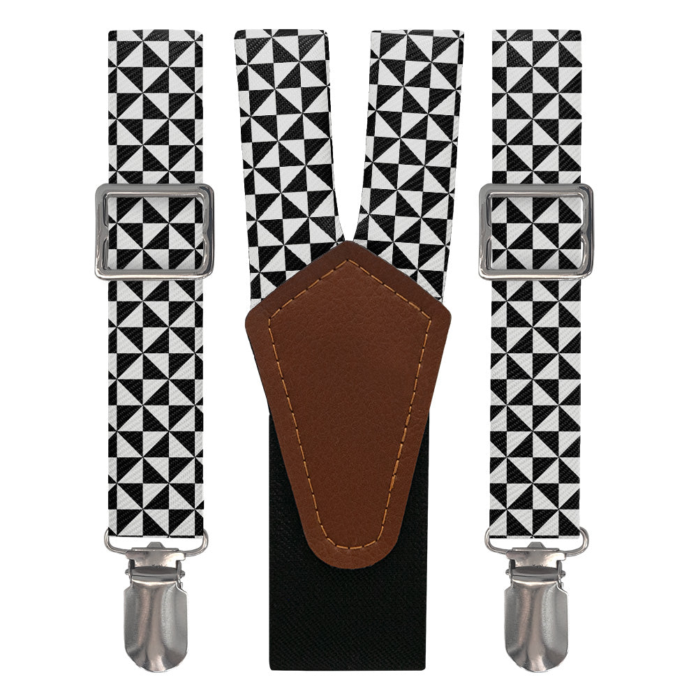 Trokut Checkered Suspenders - Main View - Knotty Tie Co.