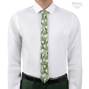 Tropical Leaves Necktie - Skinny - Knotty Tie Co.