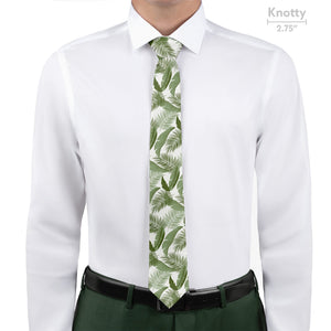 Tropical Leaves Necktie - Knotty - Knotty Tie Co.