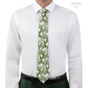 Tropical Leaves Necktie - Classic - Knotty Tie Co.