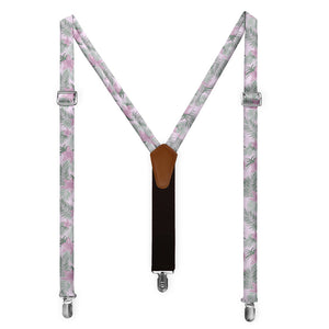 Tropical Blooms Suspenders - Full Front View - Knotty Tie Co.