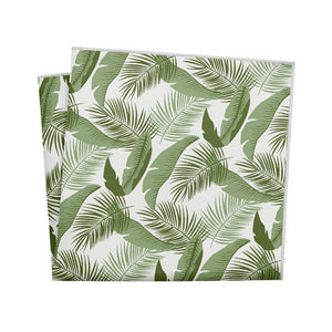 Tropical Leaves Pocket Square - 12" Square - Knotty Tie Co.