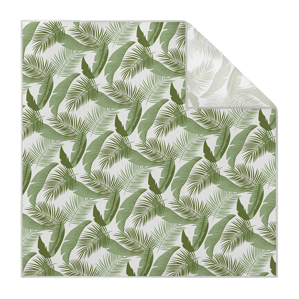 Tropical Leaves Pocket Square - Printed - Knotty Tie Co.