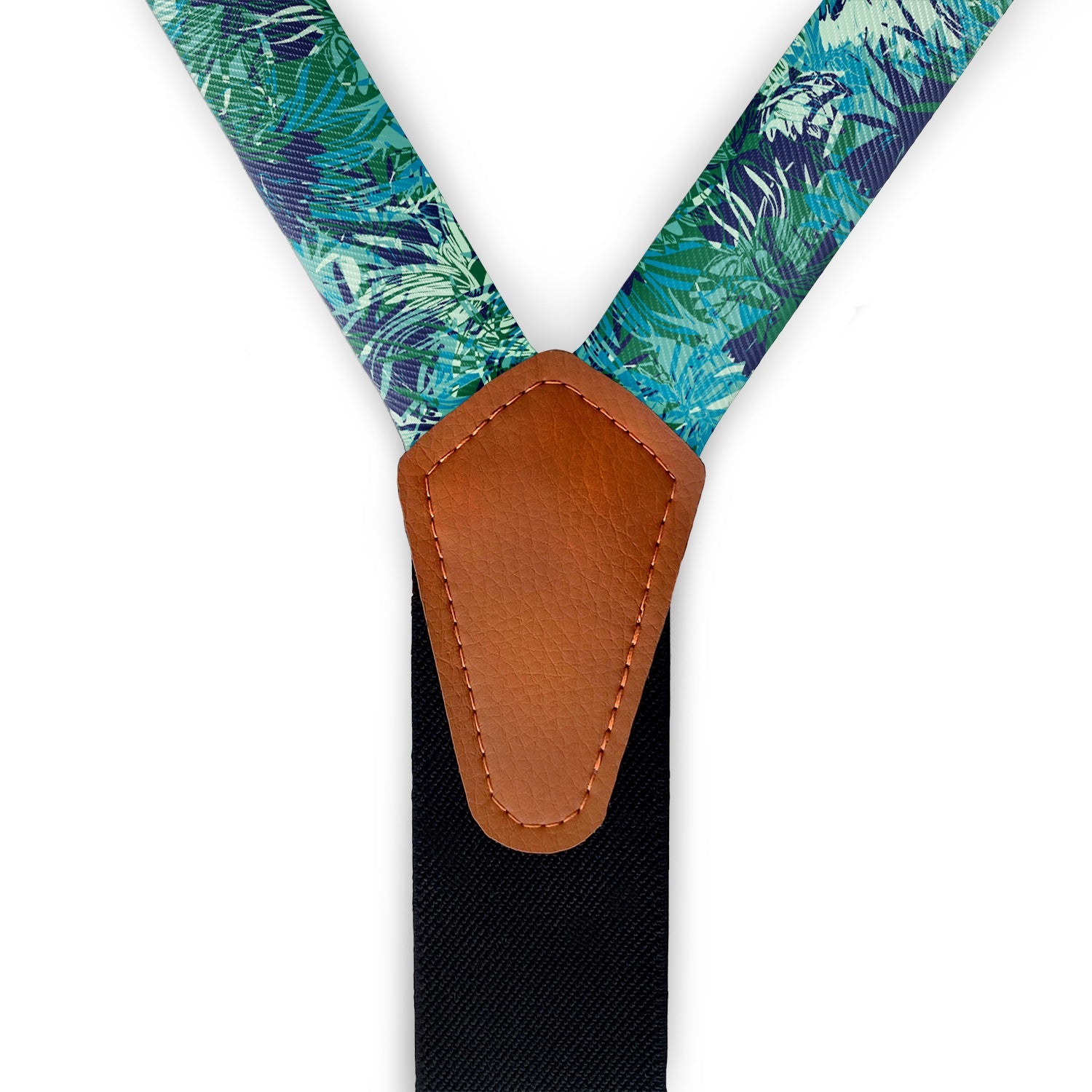 Tropics Floral Suspenders - Hardware and Strap - Knotty Tie Co.