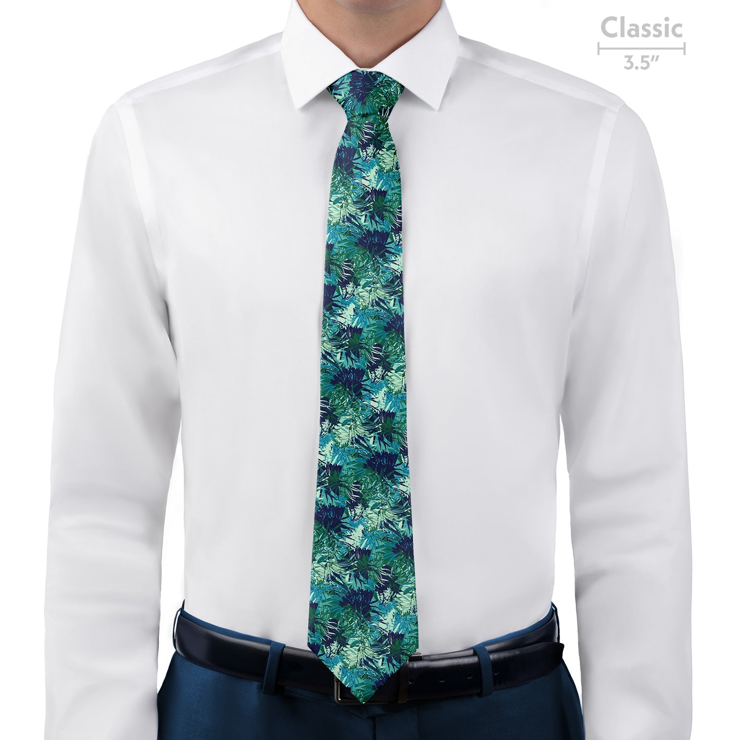 Tropics Floral Necktie - Classic 3.5" -  - Knotty Tie Co.