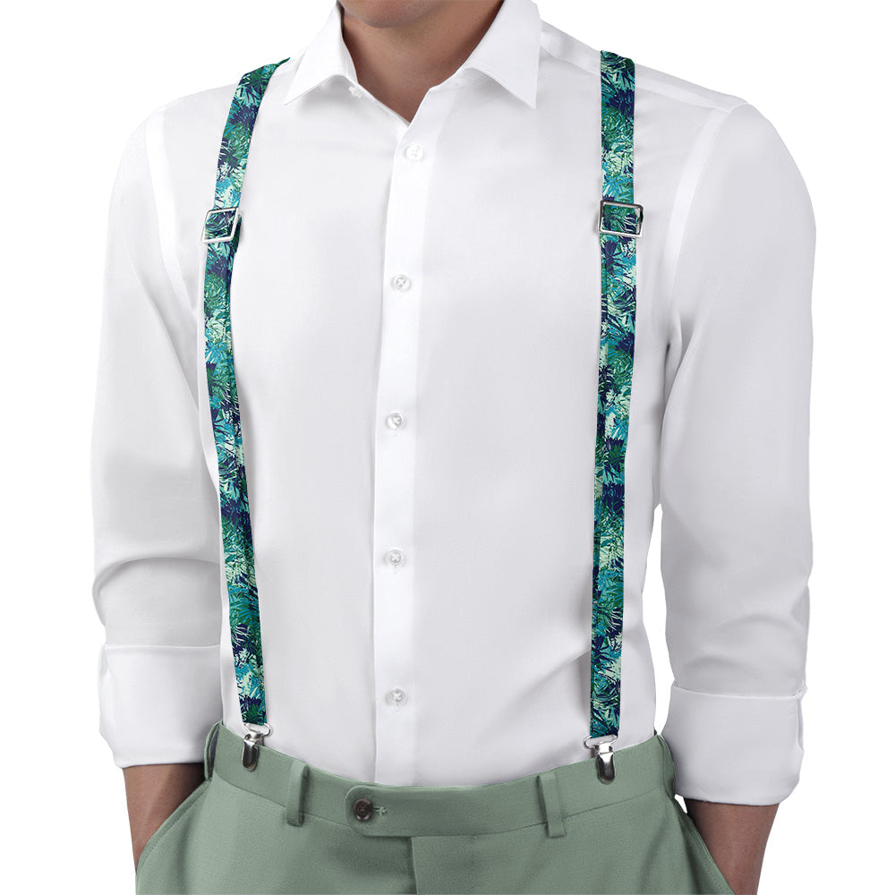 Tropics Floral Suspenders - Main View - Knotty Tie Co.