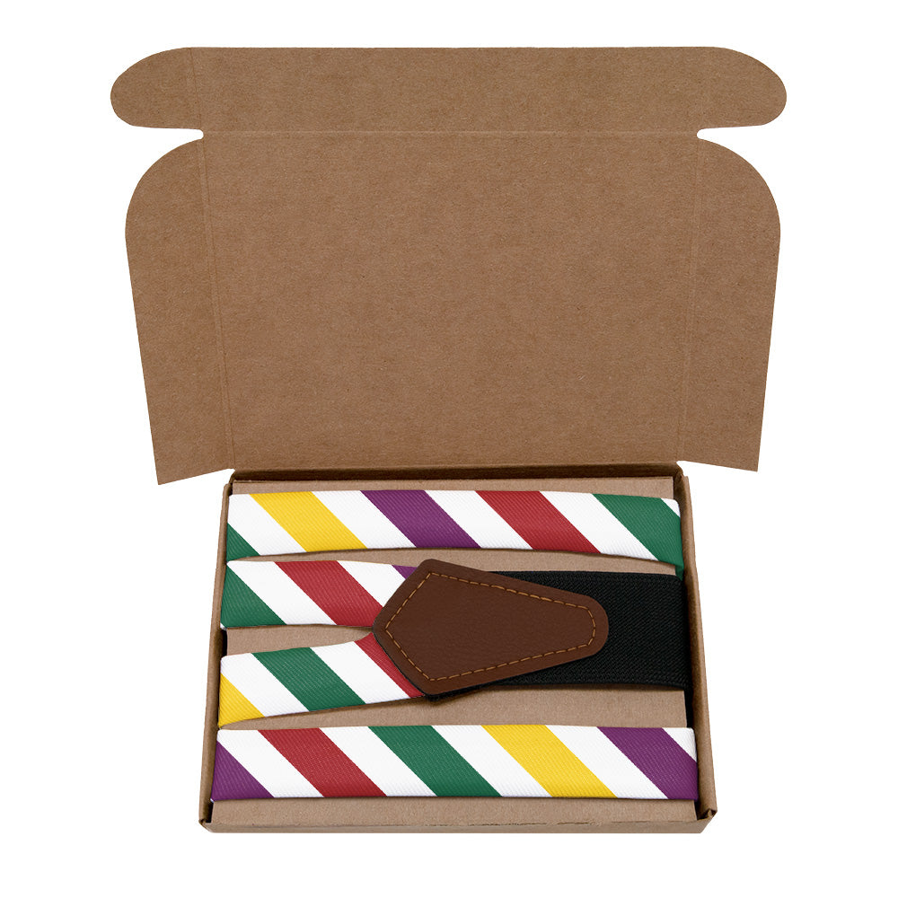 Tutti Frutti Suspenders - Kraft Gift Box Packaging - Knotty Tie Co.