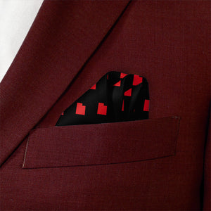 Utah State Outline Pocket Square - Wave Fold - Knotty Tie Co.