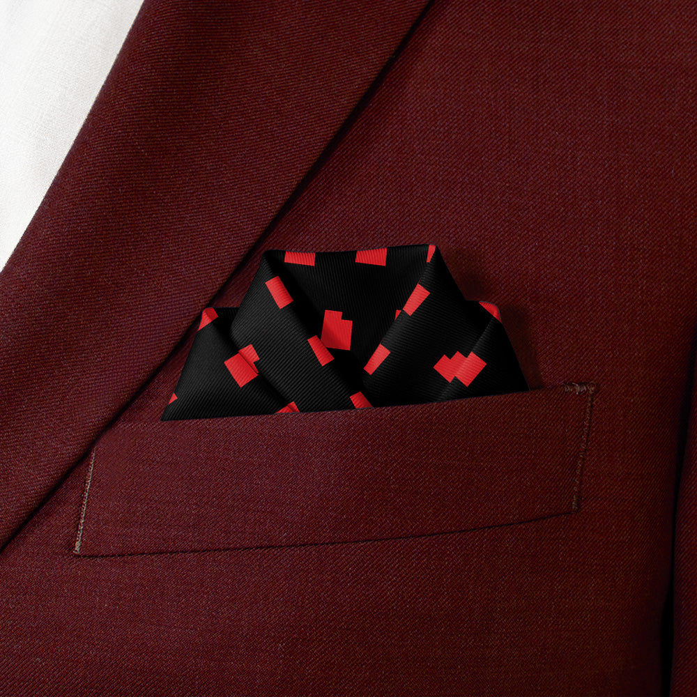 Utah State Outline Pocket Square - Scalloped Fold - Knotty Tie Co.