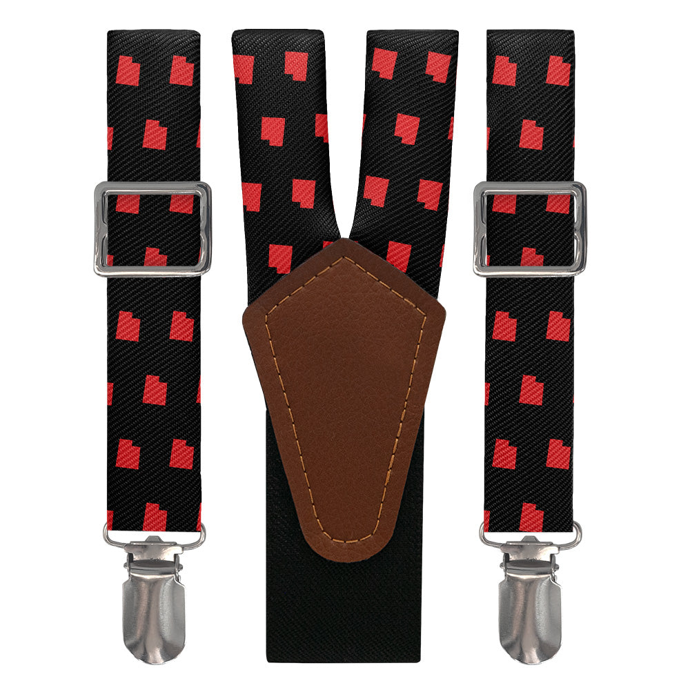 Utah State Outline Suspenders - Main View - Knotty Tie Co.