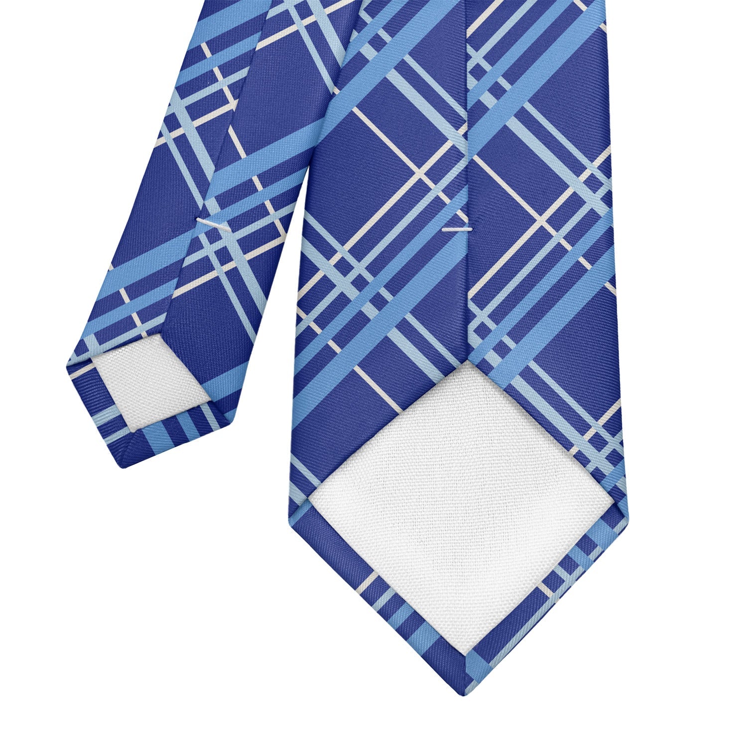 Vegas Plaid Necktie - Tipping - Knotty Tie Co.