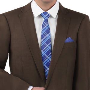 Vegas Plaid Necktie - Matching Pocket Square - Knotty Tie Co.