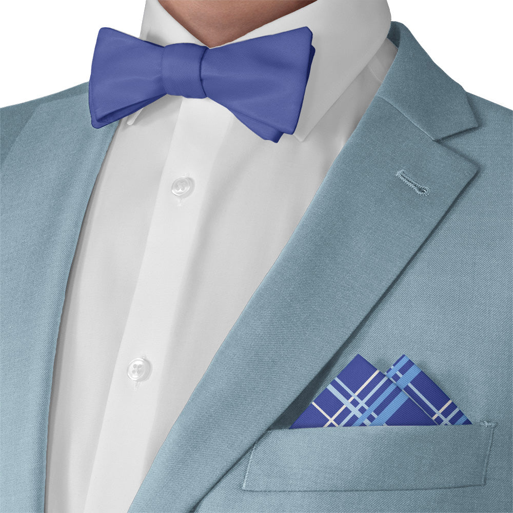 Vegas Plaid Pocket Square - Matching Bow Tie - Knotty Tie Co.