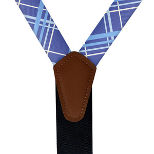 Vegas Plaid Suspenders - Vegan Leather Y-Back - Knotty Tie Co.