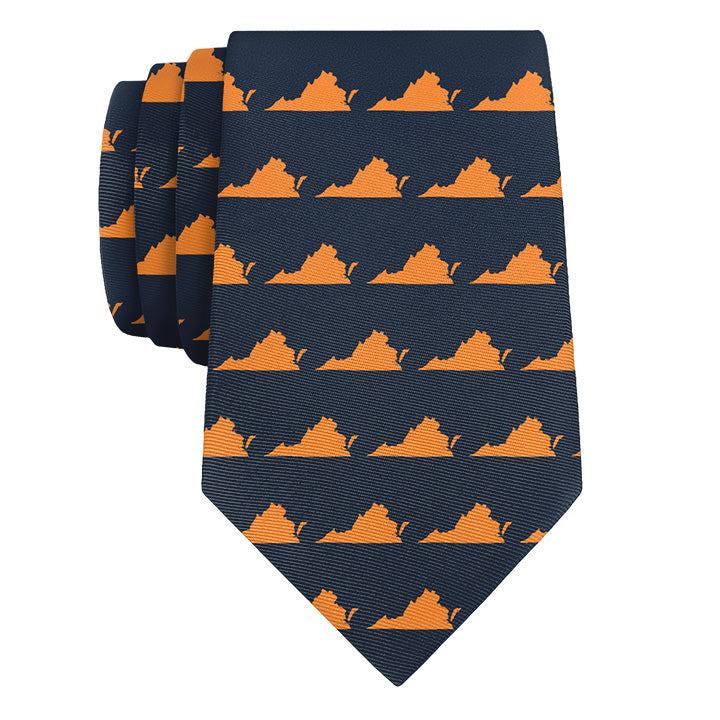 Virginia State Outline Necktie - Knotty 2.75" -  - Knotty Tie Co.