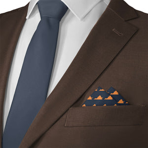 Virginia State Outline Pocket Square - Matching Necktie- Knotty Tie Co.