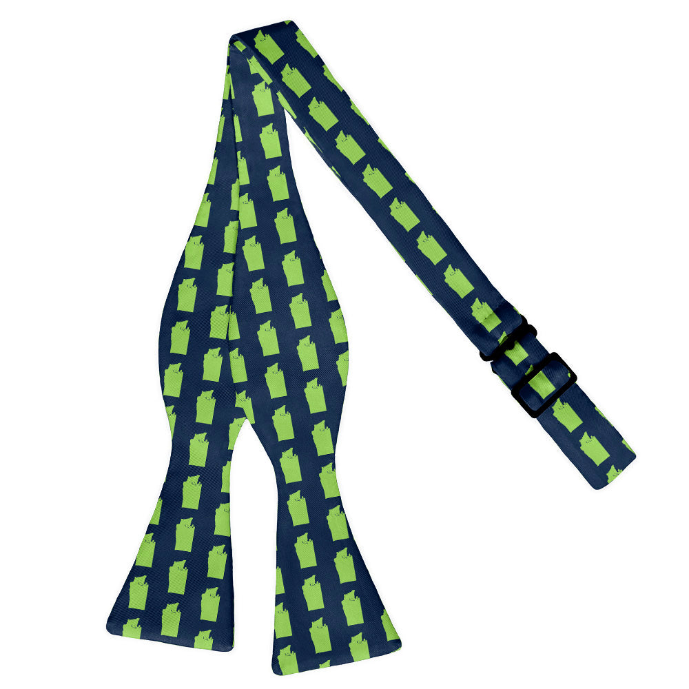 Washington State Outline Bow Tie - Adult Standard Self-Tie 14-18" - Knotty Tie Co.