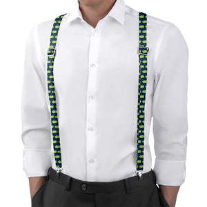 Washington State Outline Suspenders - On Model Back View - Knotty Tie Co.
