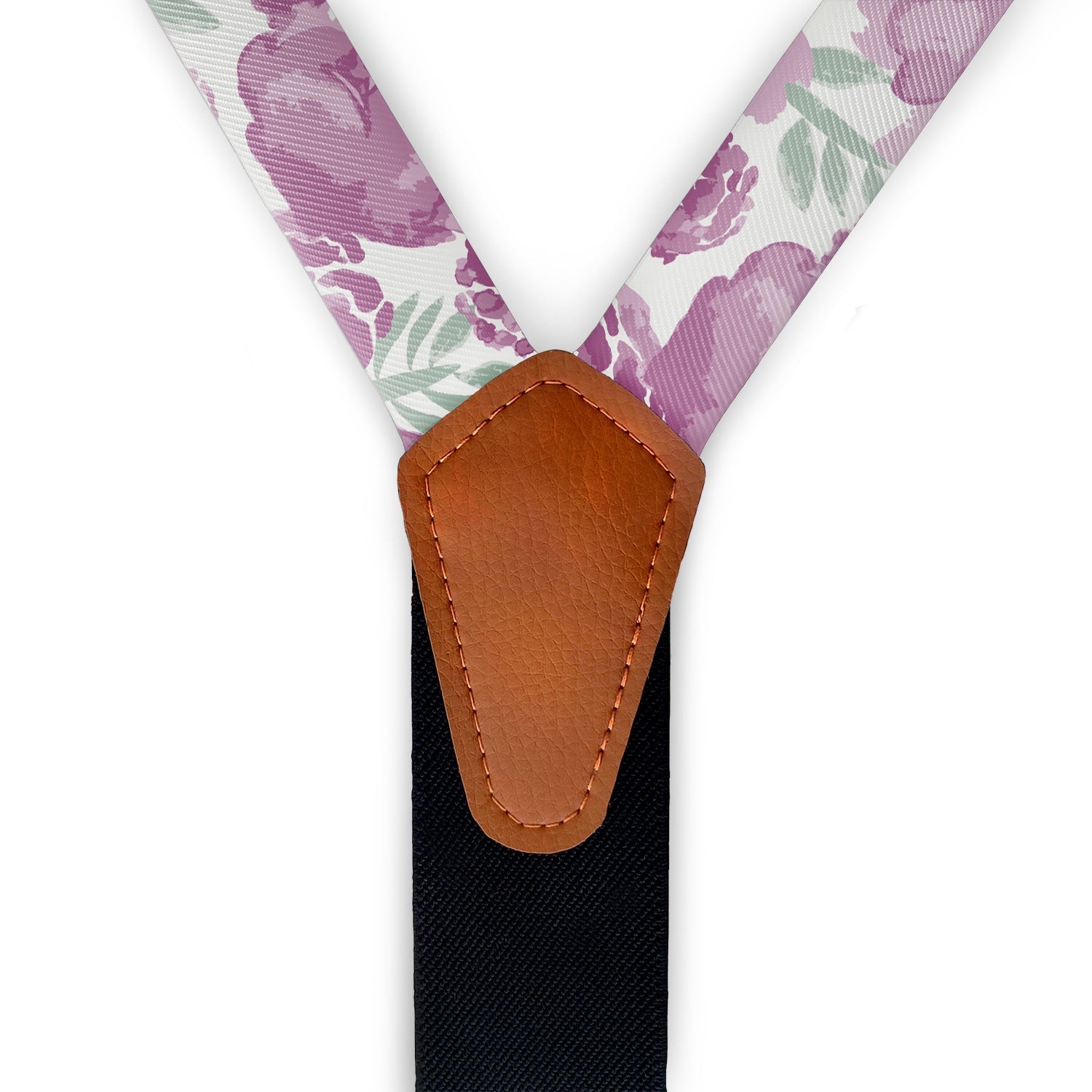 Watercolor Floral Suspenders - Hardware and Strap - Knotty Tie Co.