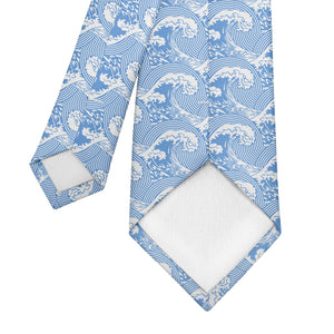 Waves Necktie - Tipping - Knotty Tie Co.