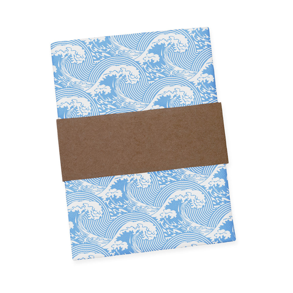 Waves Pocket Square - Packaging - Knotty Tie Co.