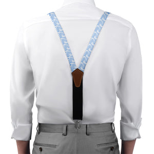 Waves Suspenders - On Model Front View - Knotty Tie Co.