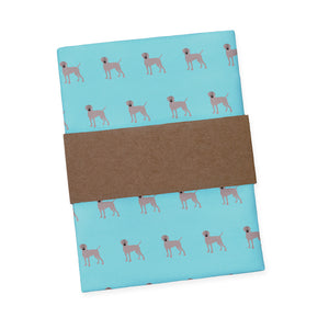 Weimaraner Pocket Square - Packaging - Knotty Tie Co.