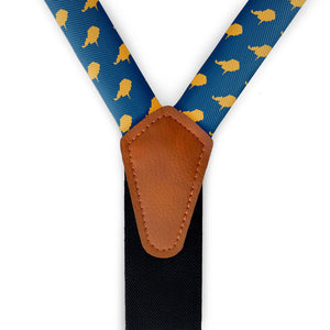 West Virginia State Outline Suspenders - Hardware and Strap - Knotty Tie Co.